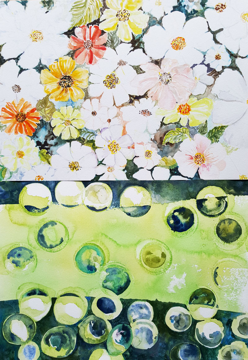 Watercolor painting by April Lombardi